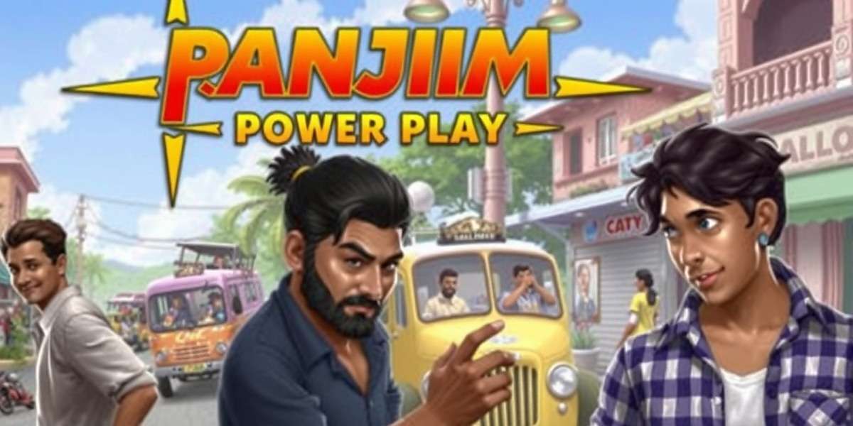 Panjim Power Play Official Cover Art Panjim Power Play game cover showing vibrant Goan street scene with players engaged in strategic gameplay
